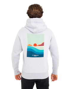 The Salt Water Seeker Mens Cove Hoodie in Grey Melange