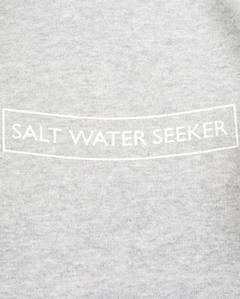 The Salt Water Seeker Mens Cove Hoodie in Grey Melange