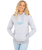 The Born by the Sea Womens Salty Hoodie in Grey Melange