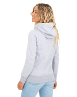 The Born by the Sea Womens Salty Hoodie in Grey Melange