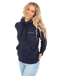 The Born by the Sea Womens Salty Surfer Hoodie in French Navy