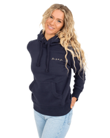 The Born by the Sea Womens Salty Surfer Hoodie in French Navy