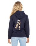 The Born by the Sea Womens Salty Surfer Hoodie in French Navy