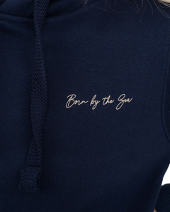 The Born by the Sea Womens Salty Surfer Hoodie in French Navy