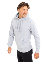 The Salt Water Seeker Mens Shutter Hoodie in Grey Melange