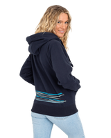 The Born by the Sea Womens Wave After Wave 2 Hoodie in French Navy