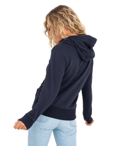 The Born by the Sea Womens Wave Mandala Hoodie in French Navy