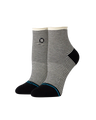 Skelter Quarter Socks in Black