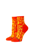 The Stance Womens Lauryn Alvarez Quarter Socks in Orange