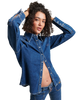 The Superdry Womens Vintage Denim Western Shirt in Fulton Vintage Blue