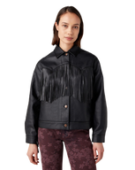 The Wrangler Womens Wild Fringe Jacket in Black