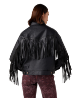 The Wrangler Womens Wild Fringe Jacket in Black