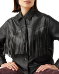 The Wrangler Womens Wild Fringe Jacket in Black