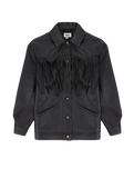 The Wrangler Womens Wild Fringe Jacket in Black