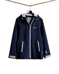 The Superdry Womens Essentials Harpa Waterproof Jacket in Atlantic Navy