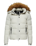 The Superdry Womens Vintage Hooded Mid Layer Short Jacket in Optic