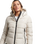 The Superdry Womens Hooded Spirit Sports Puffer Jacket in Pelican