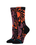 The Stance Womens Lauryn Alvarez Crew Socks in Black