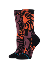 The Stance Womens Lauryn Alvarez Crew Socks in Black