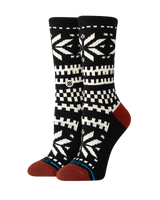 Flake Crew Socks in Black