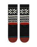 Flake Crew Socks in Black