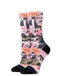 The Stance Womens Encyclia Crew Socks in Black