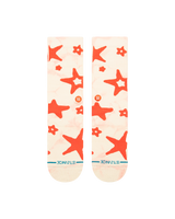 The Stance Womens Starry Eyed Crew Socks in Cream