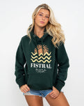 Fistral Hoodie in Bottle Green