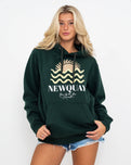 Newquay Hoodie in Bottle Green