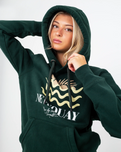 Newquay Hoodie in Bottle Green