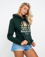 Polzeath Hoodie in Bottle Green