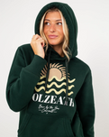 Polzeath Hoodie in Bottle Green