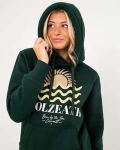 Polzeath Hoodie in Bottle Green