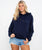 Womens Turtle Hoodie in French Navy