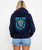 Womens Turtle Hoodie in French Navy