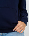 Womens Turtle Hoodie in French Navy