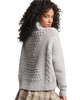 The Superdry Womens Chunky Cable Roll Neck Jumper in Off White