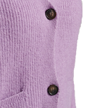 The Superdry Womens Essential Super Soft Cardigan in Vintage Purple Marl