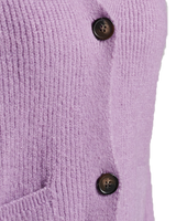 The Superdry Womens Essential Super Soft Cardigan in Vintage Purple Marl