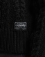 The Superdry Womens Cable Knit Polo Neck Jumper in Black