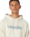 The Wrangler Mens Graphic Hoodie in Turtledove