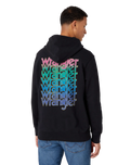 The Wrangler Mens Graphic Hoodie in Black