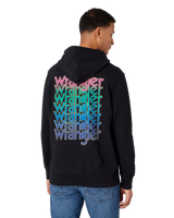 The Wrangler Mens Graphic Hoodie in Black