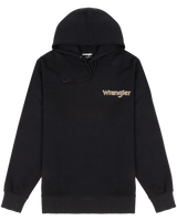 The Wrangler Mens Graphic Hoodie in Black