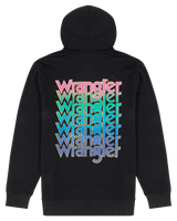 The Wrangler Mens Graphic Hoodie in Black