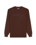 The Wrangler Mens Logo Sweatshirt in Potting Soil