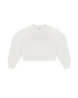 The Wrangler Womens Puffy Sweatshirt in Worn White
