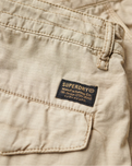 The Superdry Womens Low Rise Para Cargo Trousers in Stonewash Taupe Brown