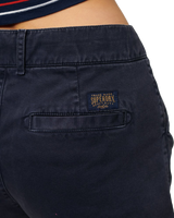 The Superdry Womens Classic Chino Walkshorts in Eclipse Navy