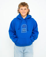 Boys Bus Hoodie in Royal Blue